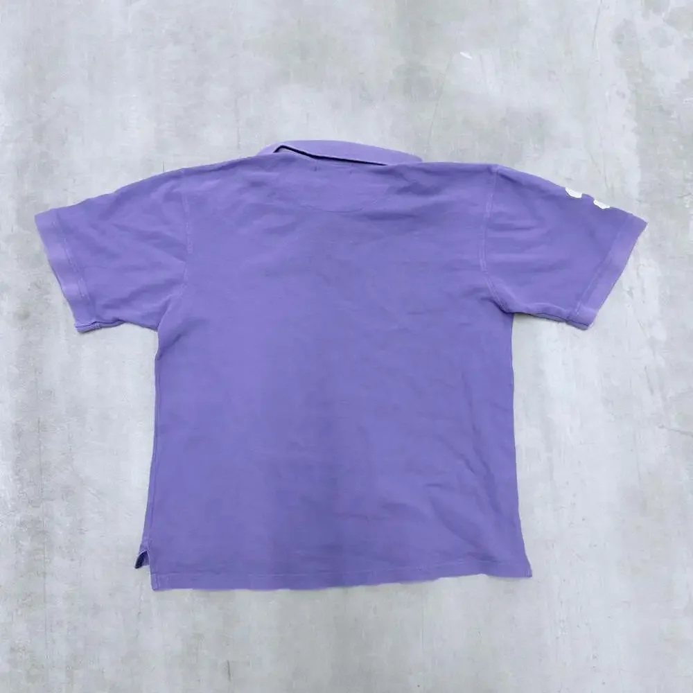Polo Ralph Lauren Purple Short Sleeve Big Pony Polo Shirt with Number 3 Patch